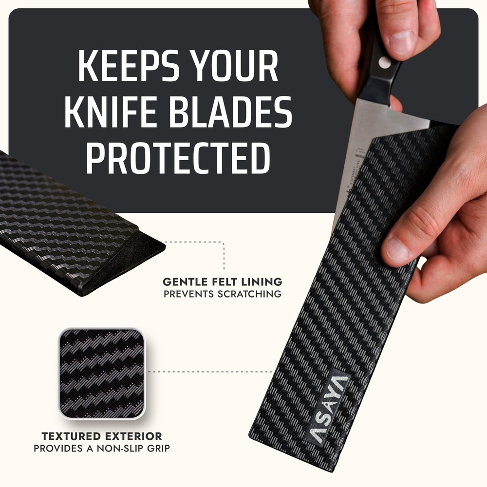 Professional Chef Edge Guards – 4 Piece Universal Covers - Extra Strength ABS...