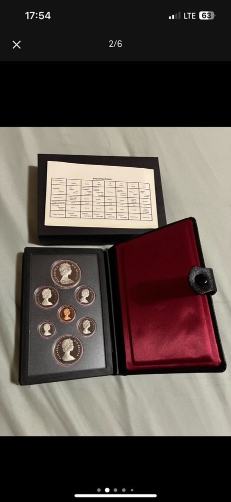 1984 Canada 7-Coin Double Dollar Proof Set