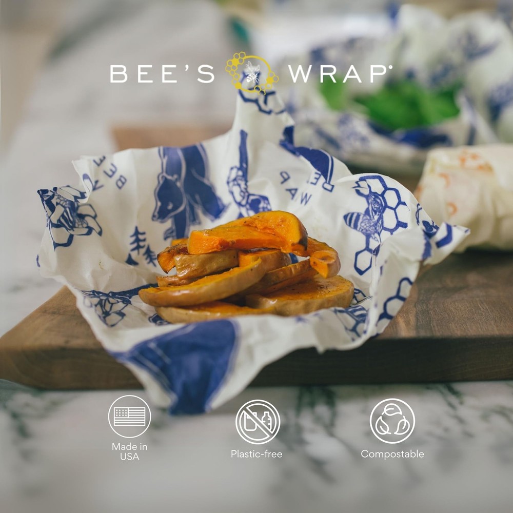 Bee's Wrap Beeswax Wraps for Bread Beeswax Bread Wrap for Sourdough & Bread ...
