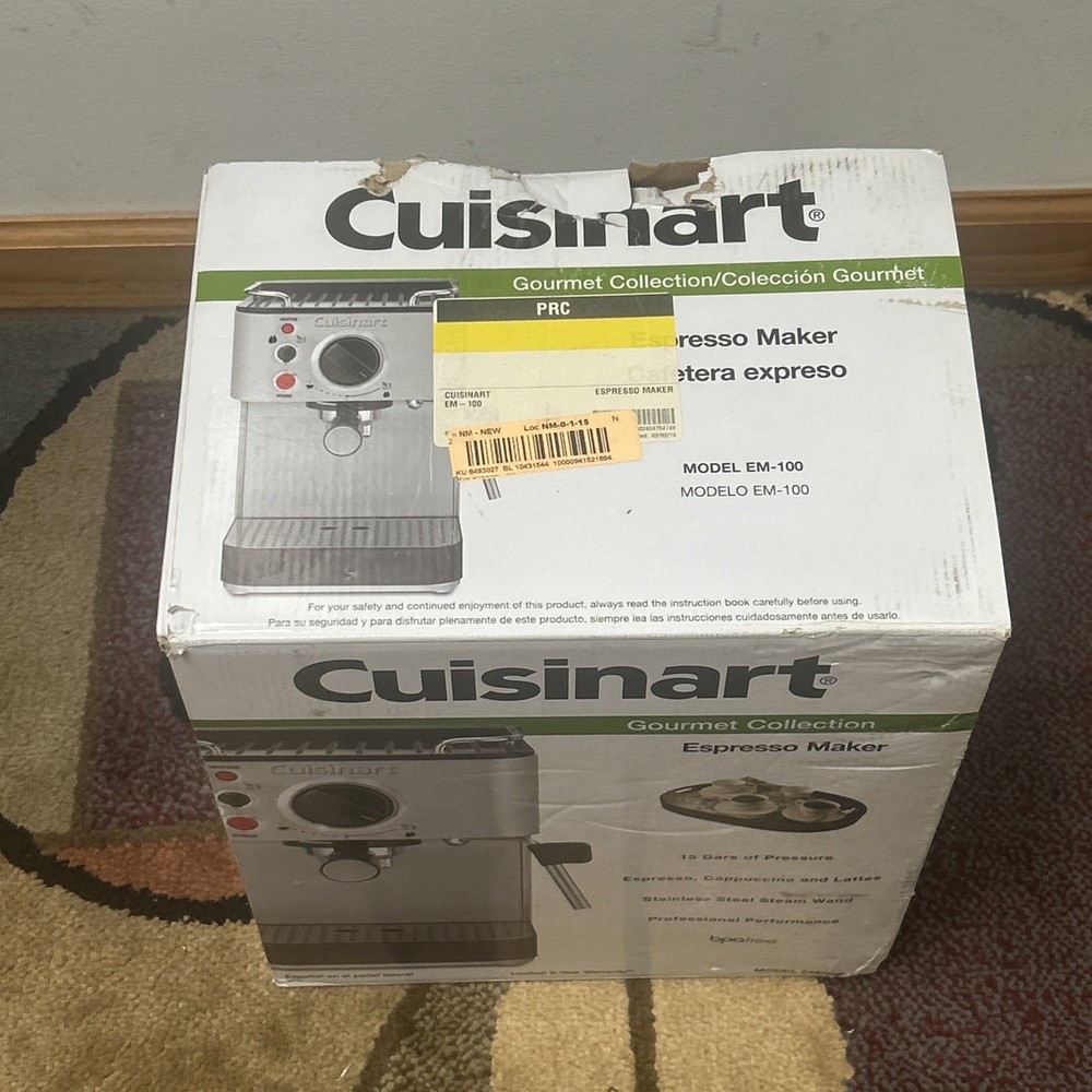 CUISINART ESPRESSO MAKER  Stainless Steel OPEN BOX
