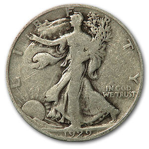 1929-D Walking Liberty Half Dollar Good/VG
