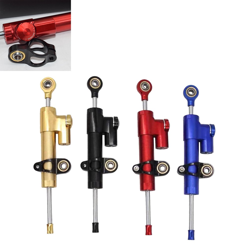 CNC Steering Damper Motorcycle Stabilizer Linear Reversed Control Universal