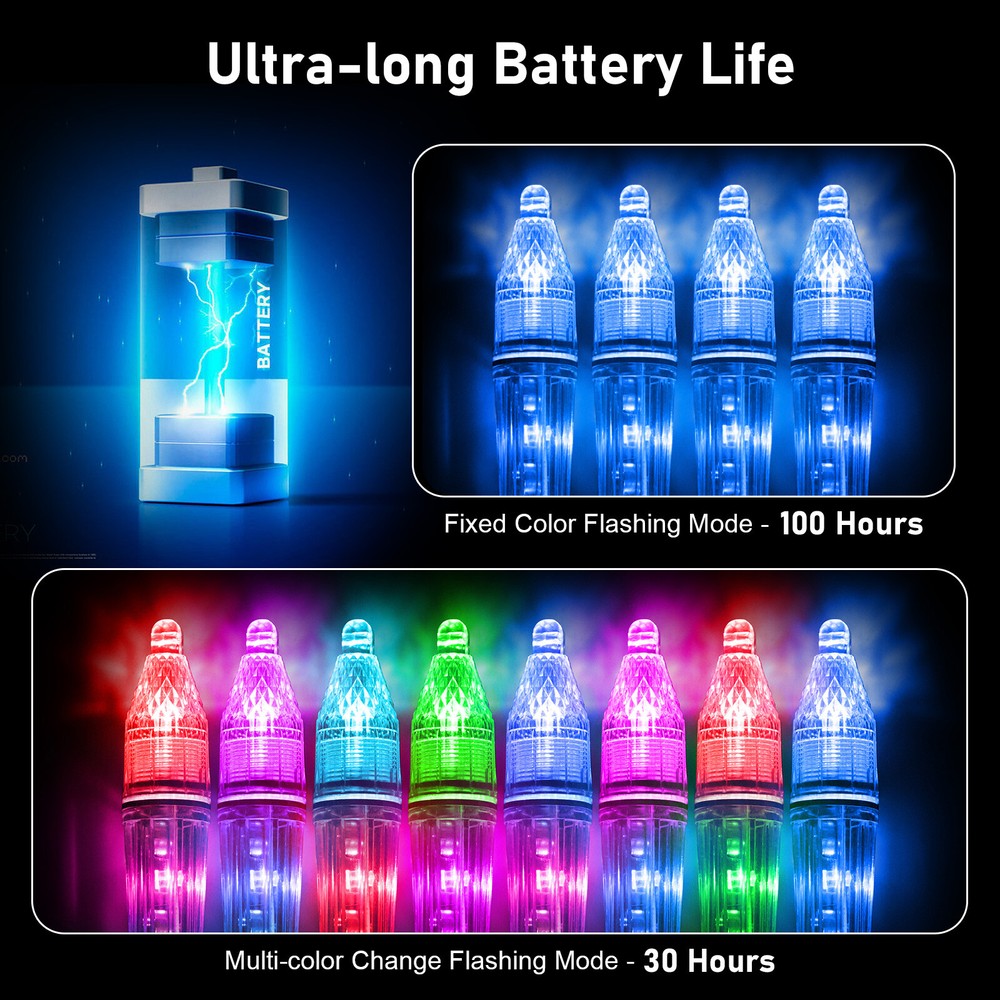 LED Fishing Light Underwater Deep Drop Boat Flash Light Attracting Lures Squids