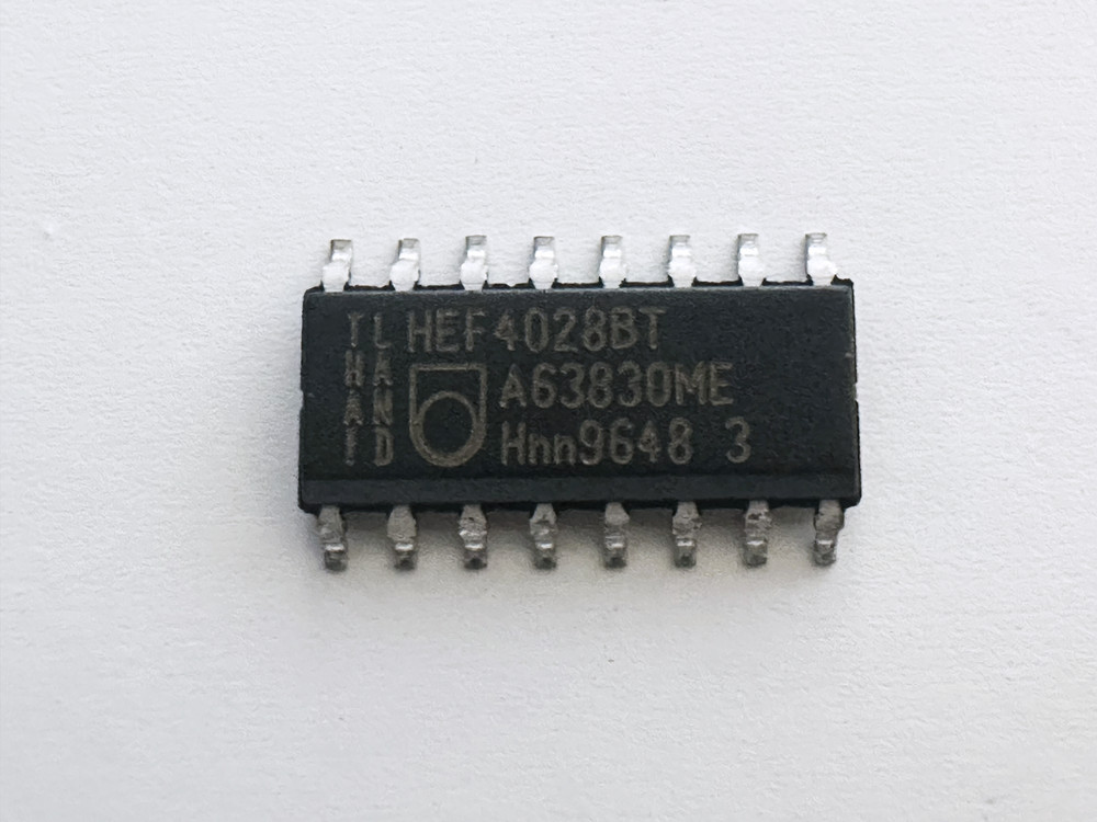 20PCS HEF4028BT PHILIPS 4-Bit BCD to Decimal 1-of-10 Decoder SOIC-16
