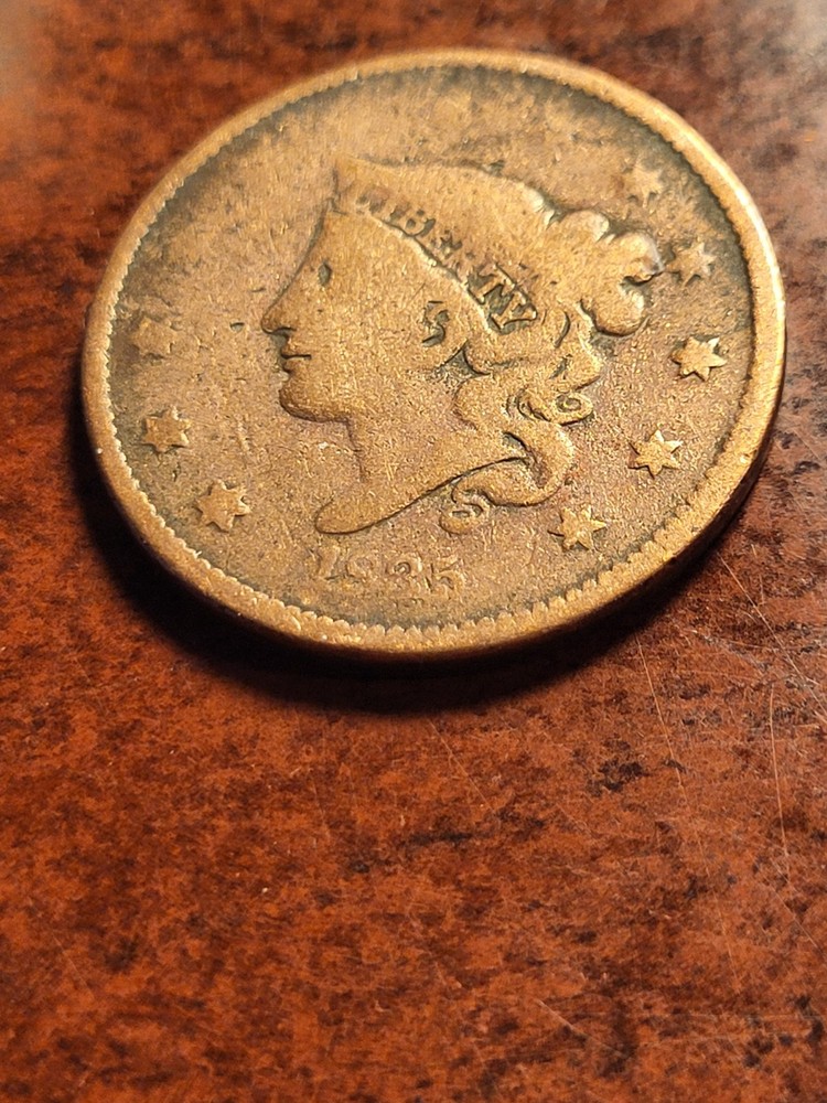 1835 Coronet Head Copper Large Cent, Philadelphia     inv02    p137