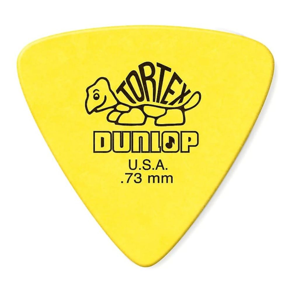 Dunlop Tortex Triangle Picks .73mm Yellow 6-Pack