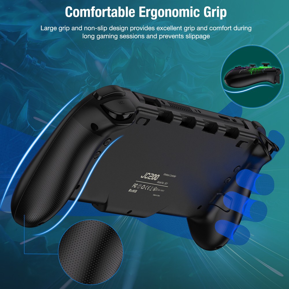 Full-Size Grip Handheld Wireless Controller For Nintendo Switch/OLED Joy-con