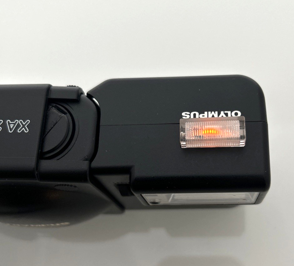 Olympus XA2 + A16 Flash Black Point & Shoot Camera, Case, Strap, IB - Working