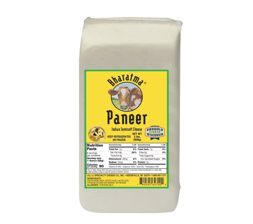 Bharatma Paneer Cheese 2 lbs.