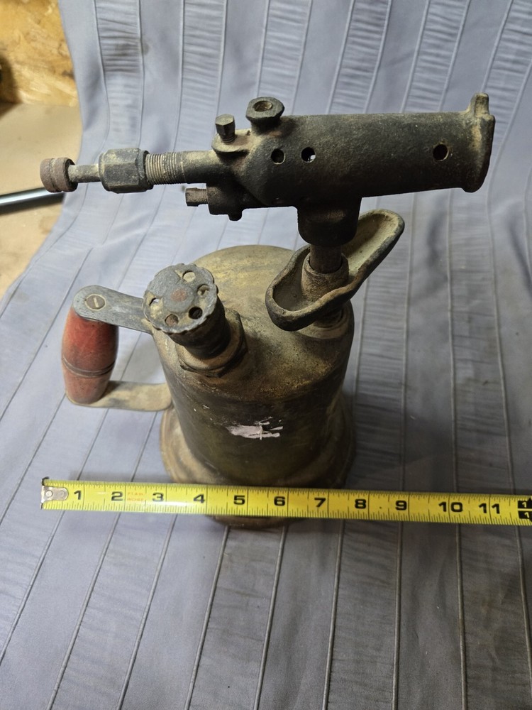 Brass blow torch vintage old tools