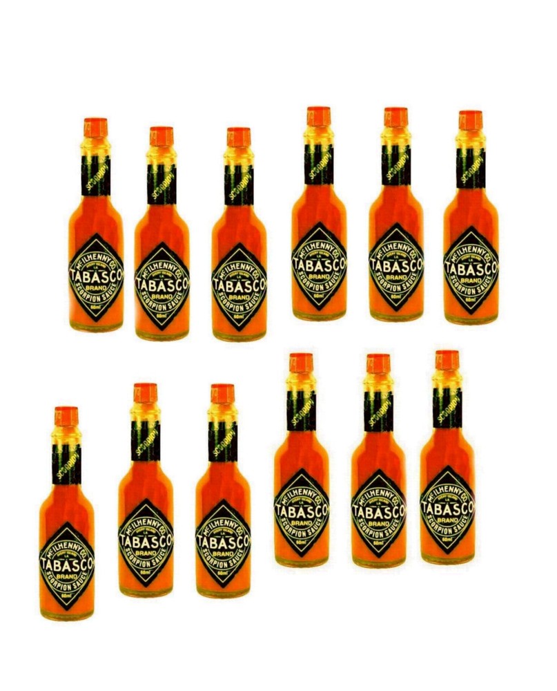 12 New Tabasco Scorpion Sauce Outrageous Extra Hot Unopened Sealed In Box  🌶️