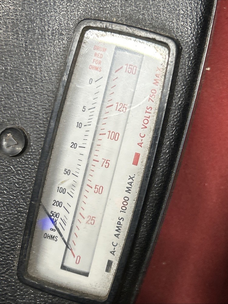 Vintage GE Voltmeter Meter Snapper 1000 942D