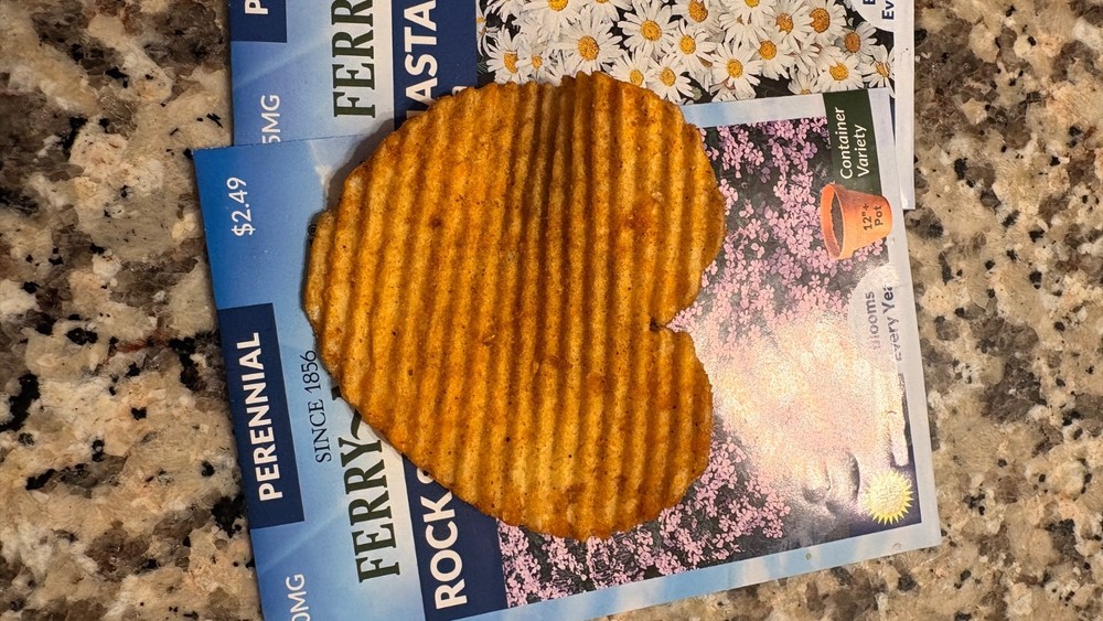 Potato Chip Shaped  As A Heart