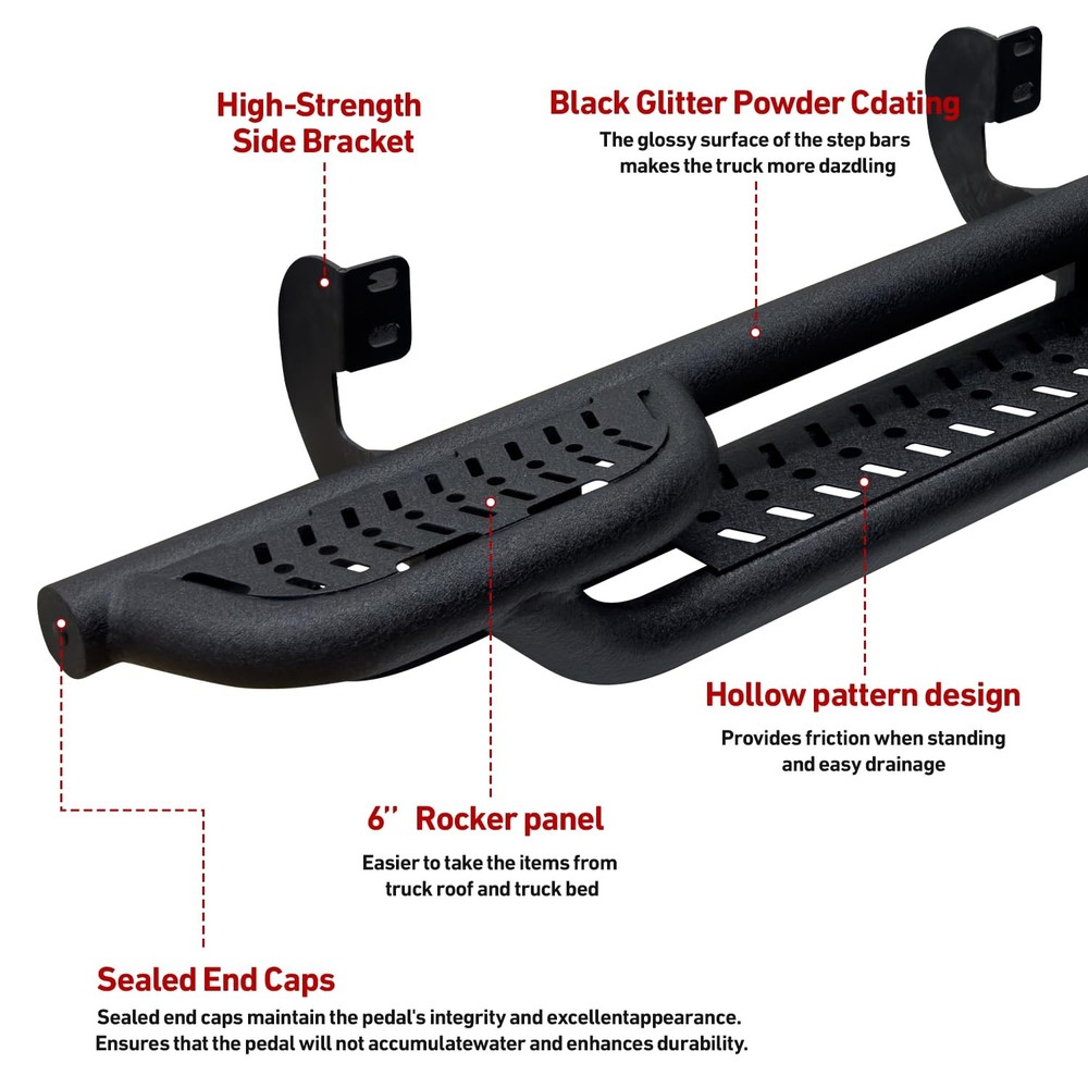Drop Down Side Step Running Boards for Frontier Crew Cab 2005-2025