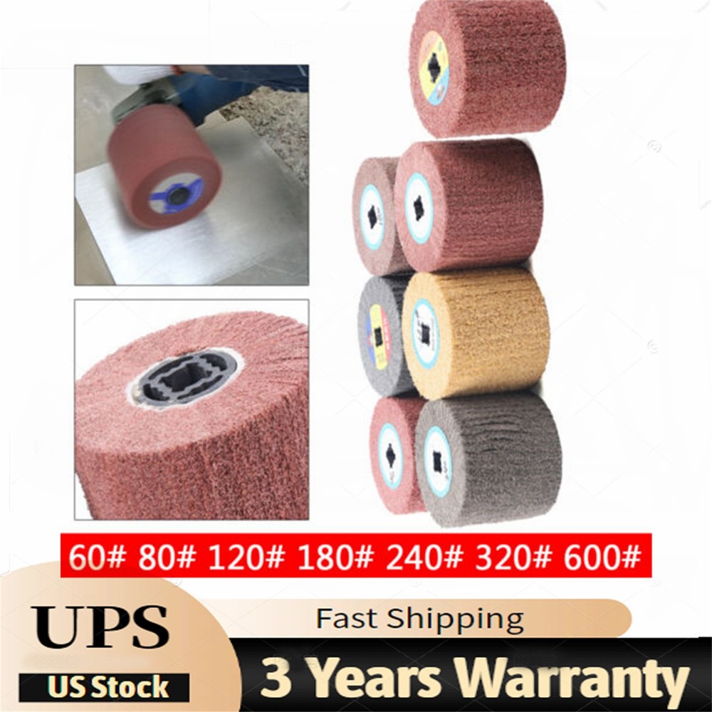 7* Polishing Drawing Wheel Brush Drum Grinding Burnishing Buffer Wheel Tool