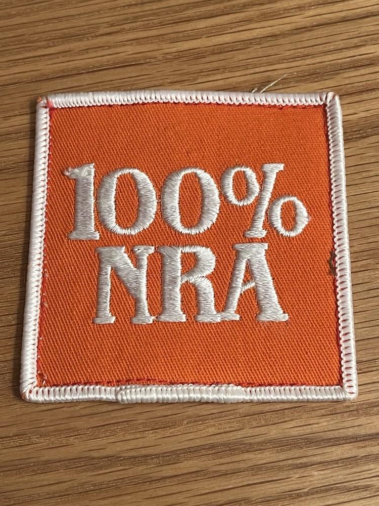 NATIONAL RIFLE ASSOCIATION "100% NRA" PATCH