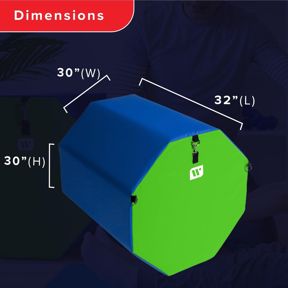 Gymnastics Octagon Skill Shape Tumbling Mat, Somersault Backbend Trainer for ...