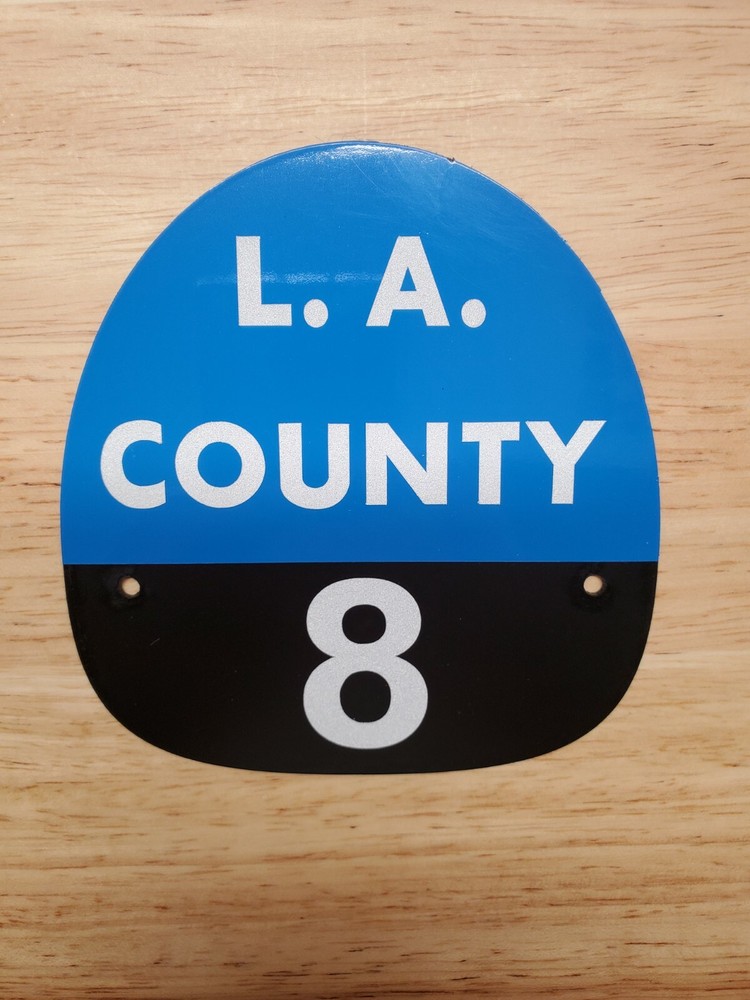 LA COUNTY 8 FIRE HELMET SHIELD