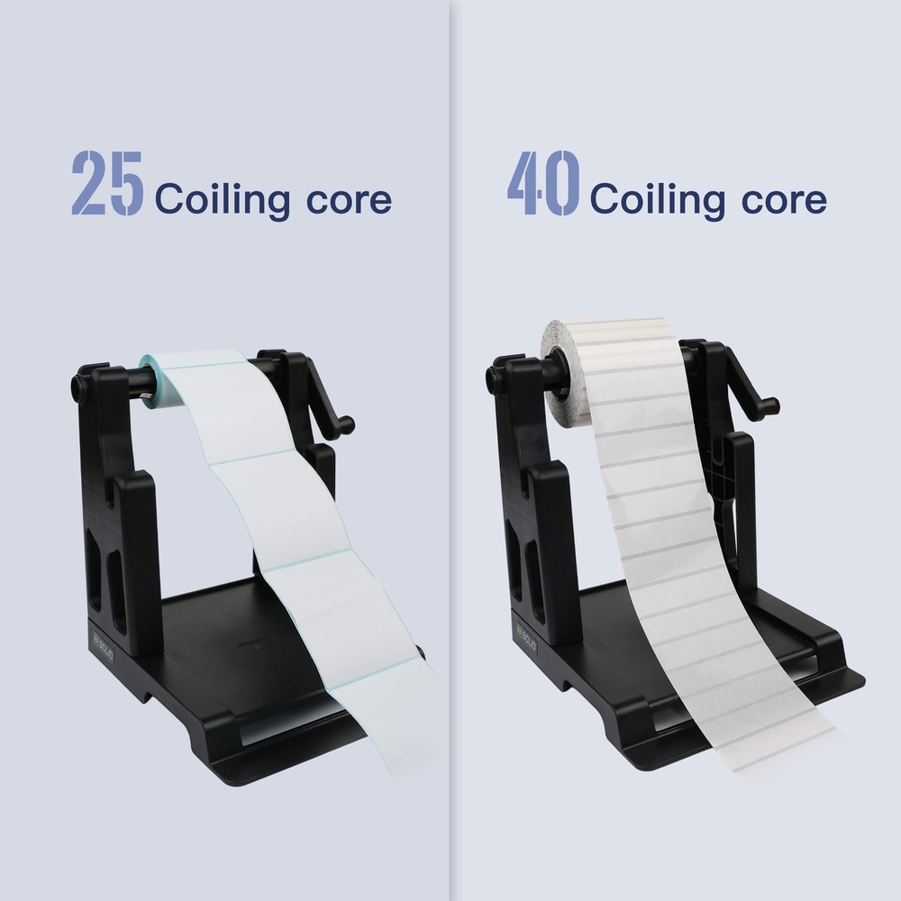 U.S. Solid Versatile Holder For Rolls And Fanfold Labels, Doubles As Rewinder