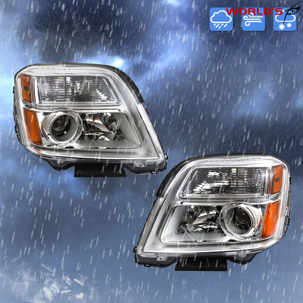 Fit For 2010-2015 GMC Terrain SL/SLT/SLE Halogen Headlight Assembly Left&Right