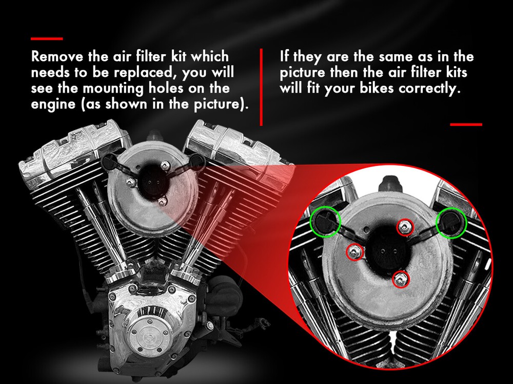 Chrome Air Cleaner Filter for Harley Dyna/Softail Breakout (1993-2015) & Touring
