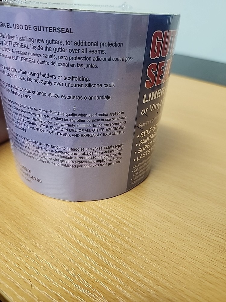 Gutter Liner Roll, 4-In. x 10-Ft. GSL410