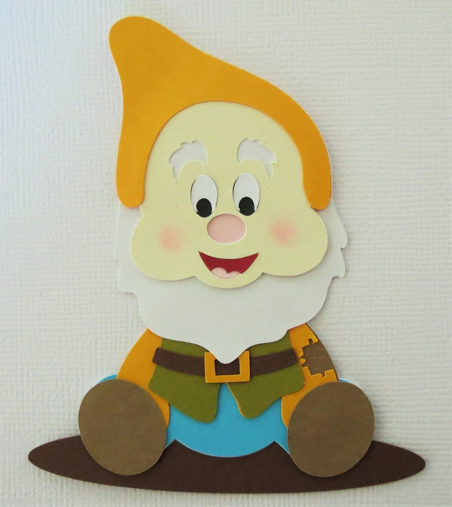 Snow White Seven Dwarfs ONE pc Dopey Grumpy Bashful Paper Piecing Die Cut