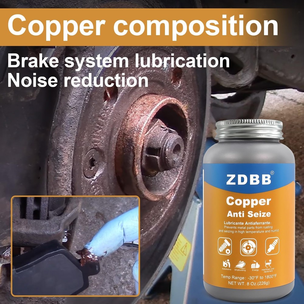 ZDBB Copper Anti-Seize Lubricant 8 oz (1-Pack),