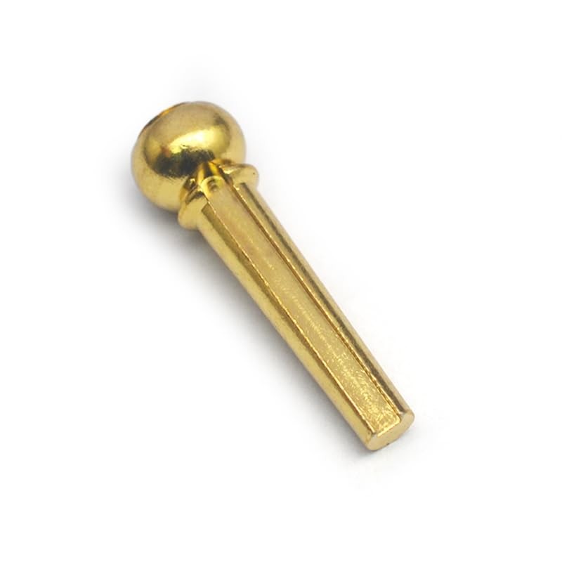 6Pcs Brass Acoustic Guitar Bridge Pins Guitar Strings Fixed Cone String Pins ...