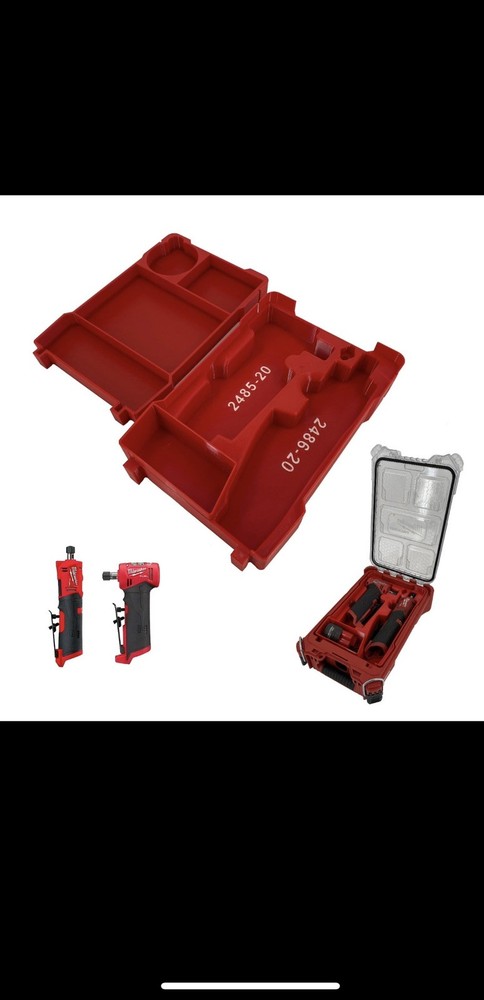 Milwaukee Packout Compact Compatible M12 Die Grinder Tool Tray Insert