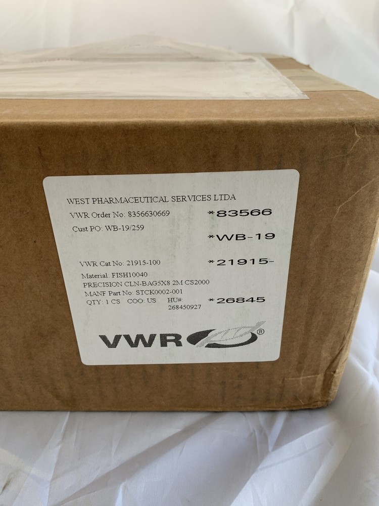 VWR - 21915-100-CS - 2 mil Thick Bags, 2000 Case