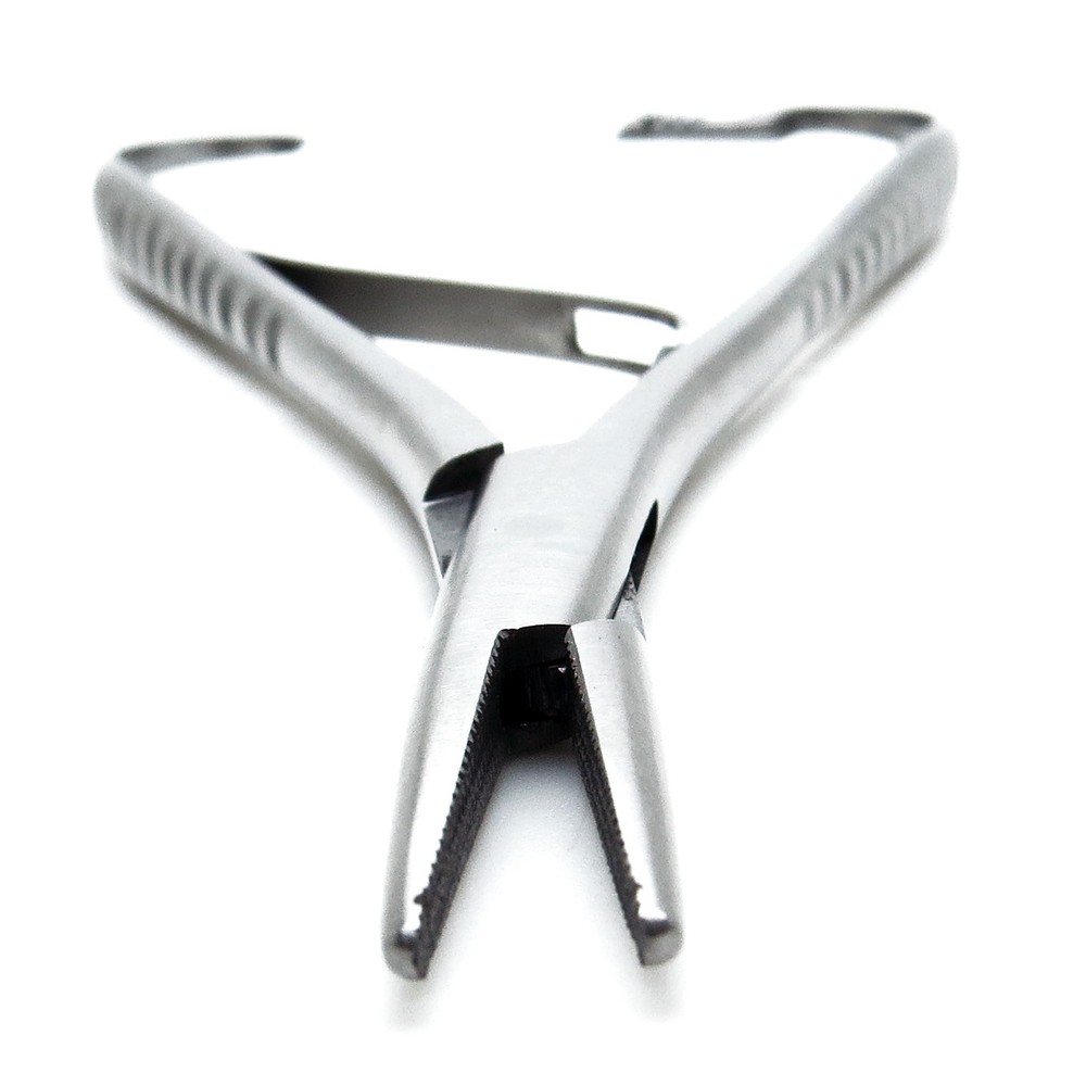 10× Mathieus Needle Holder 14cm Notch Tip Forceps Dental Orthodontics Tools