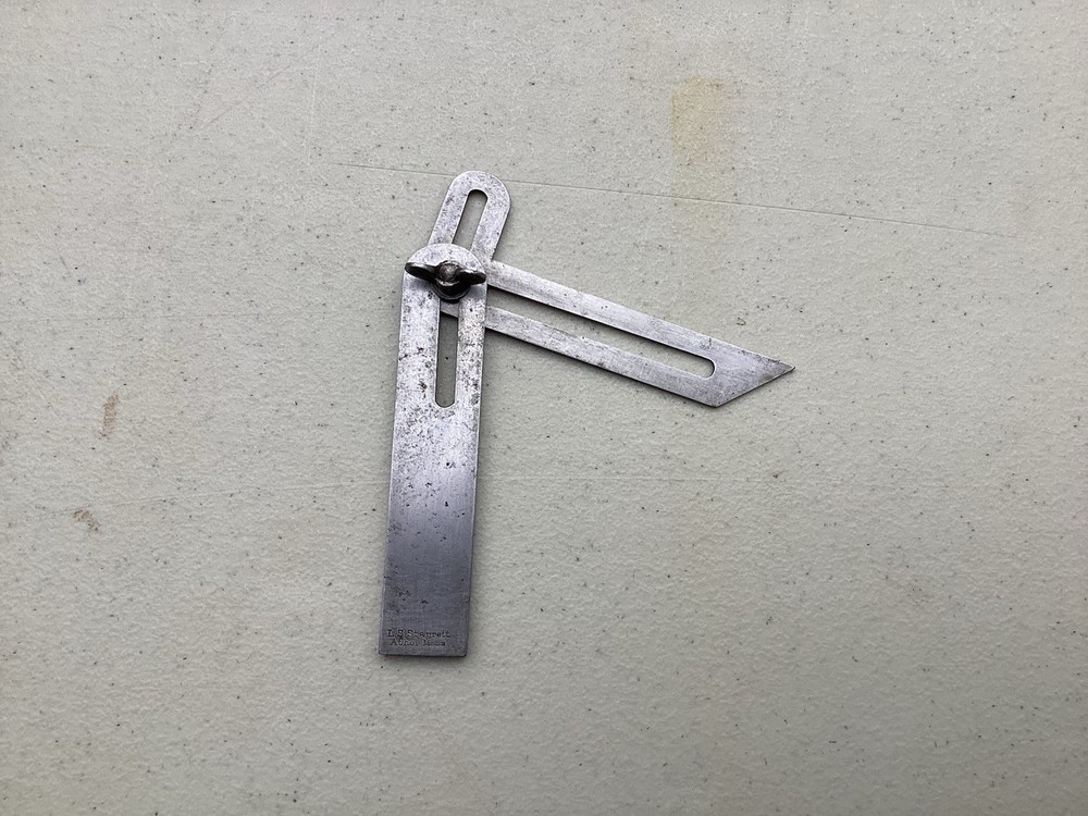 Vintage LS Starrett Universal Bevel Machinist Tool Preowned