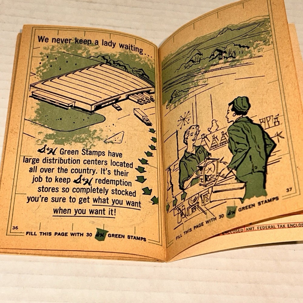 S&H Green Stamps Book