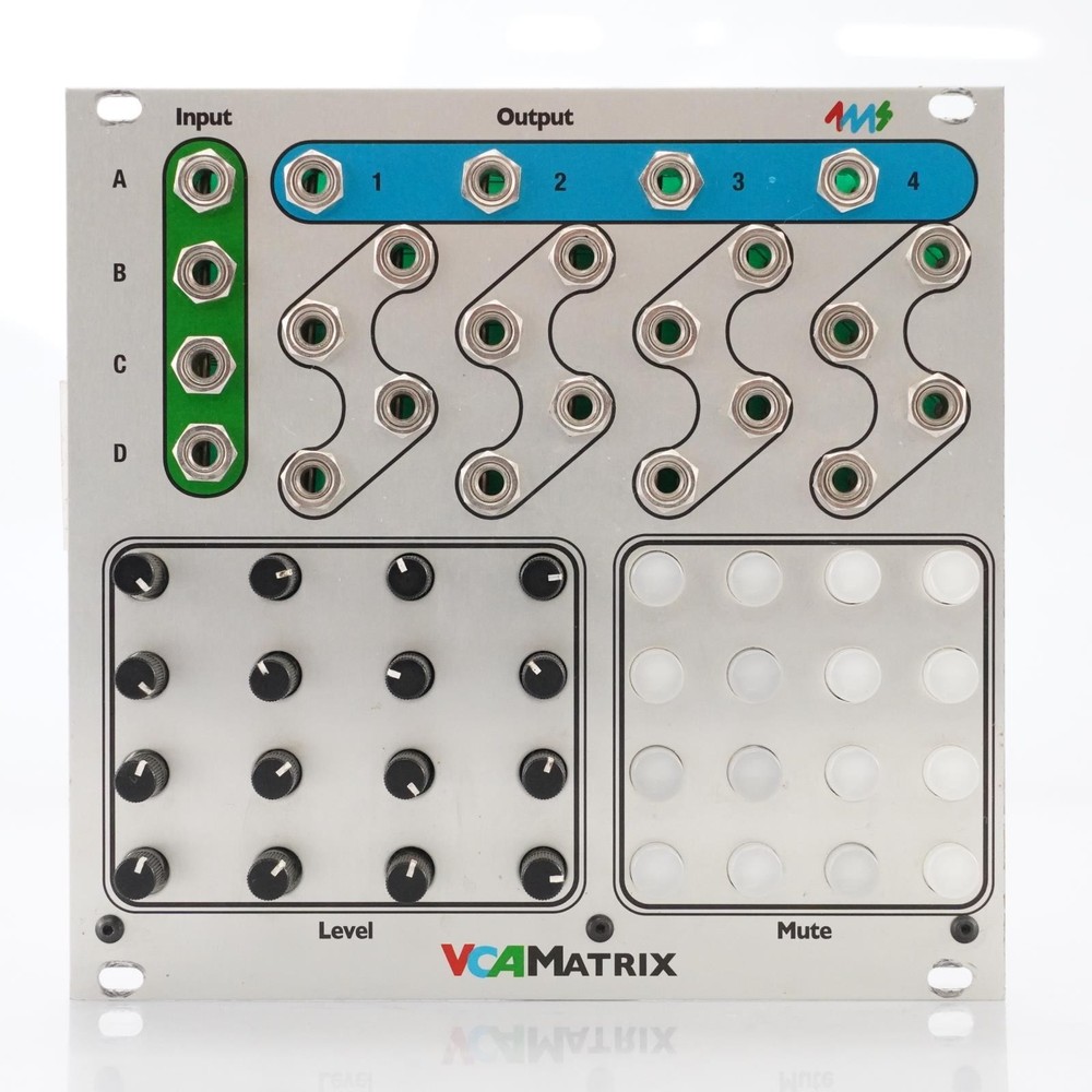 4MS VCA Matrix Eurorack Module w/ CV Patch Cables #52437