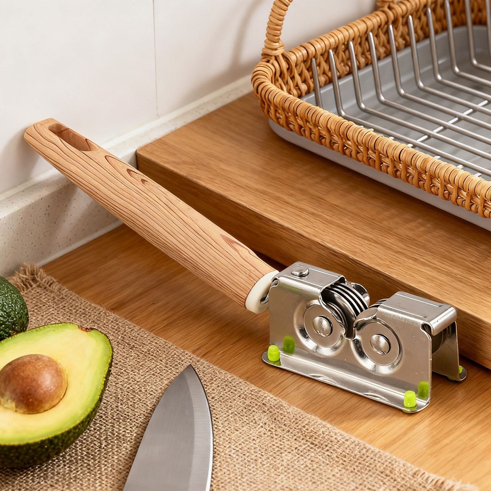 Professional Handheld Blade Sharpener | Enhanced Steel Wheel Sharpening /new