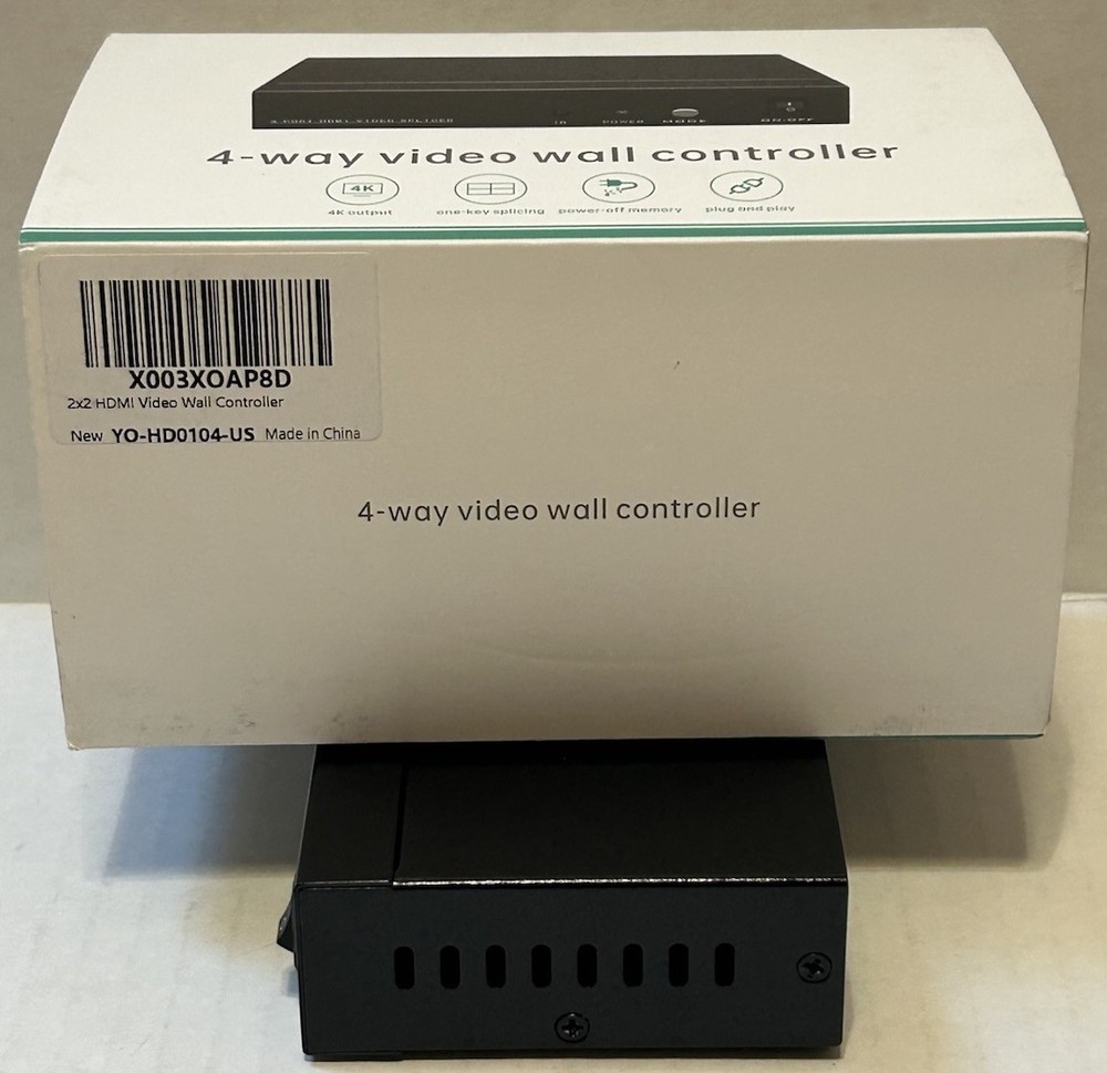 Yinker HDMI Video Wall Controller 2x2 With IR Remote 4K Input 1080p 8 Splicer