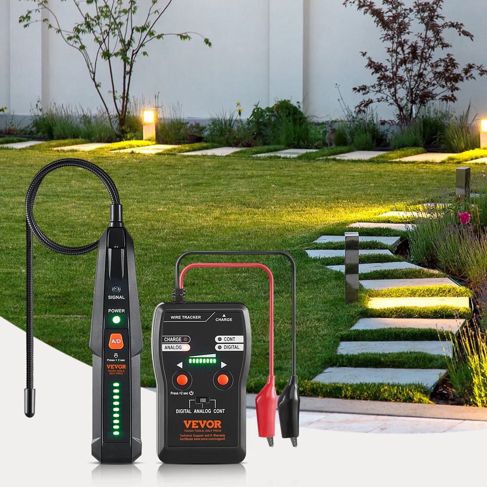 VEVOR Underground Cable Locator 6.5 FT Max. Detection Depth Wire Break Detector