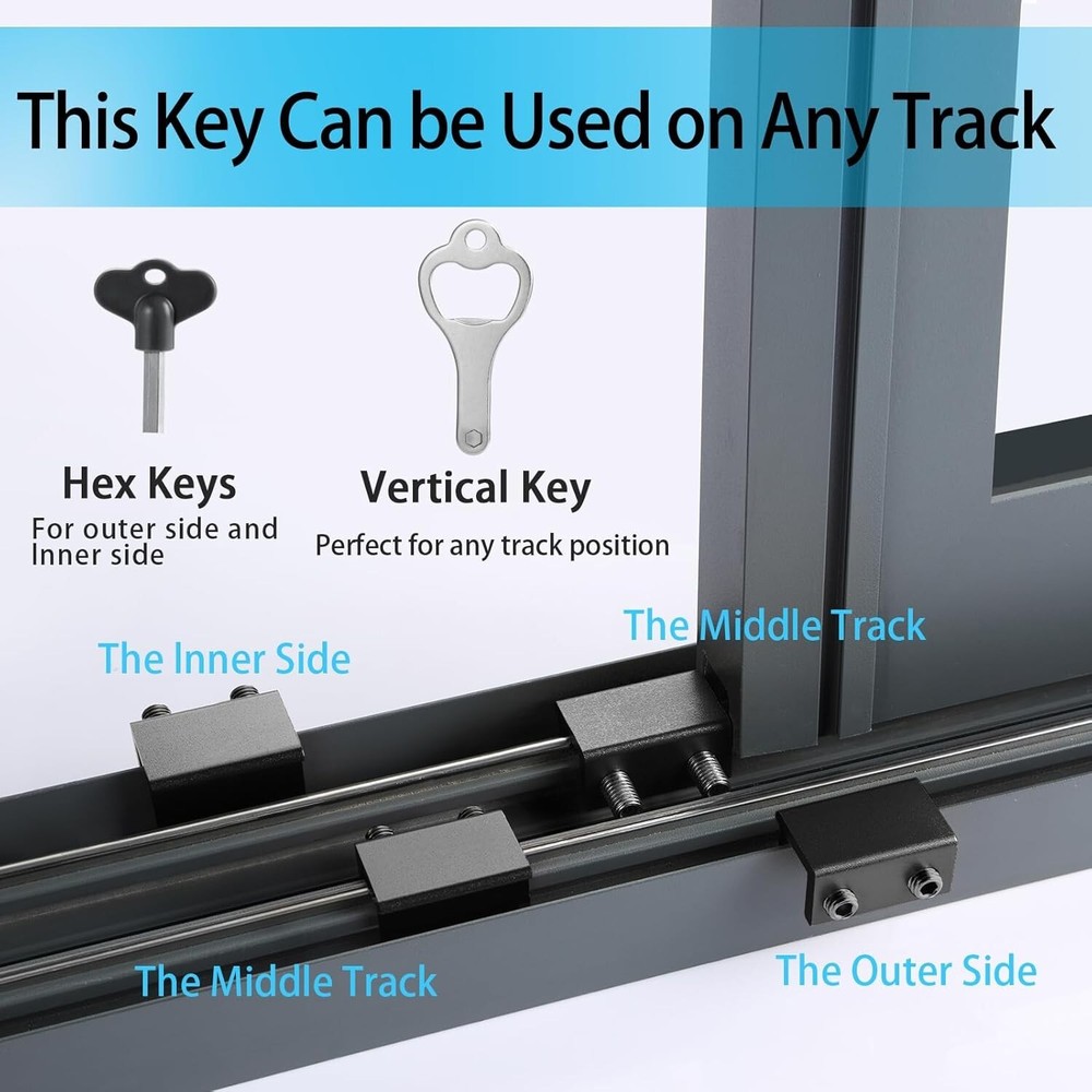 12 Sets of Adjustable Black Window Locks - Ultimate Child Proof Security