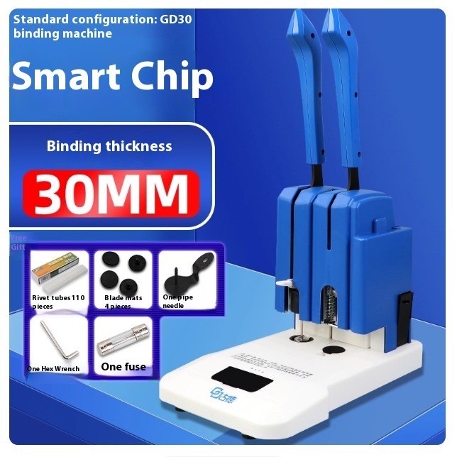Document Binding Machine Electric Hot Riveting and Hole Punching Machine