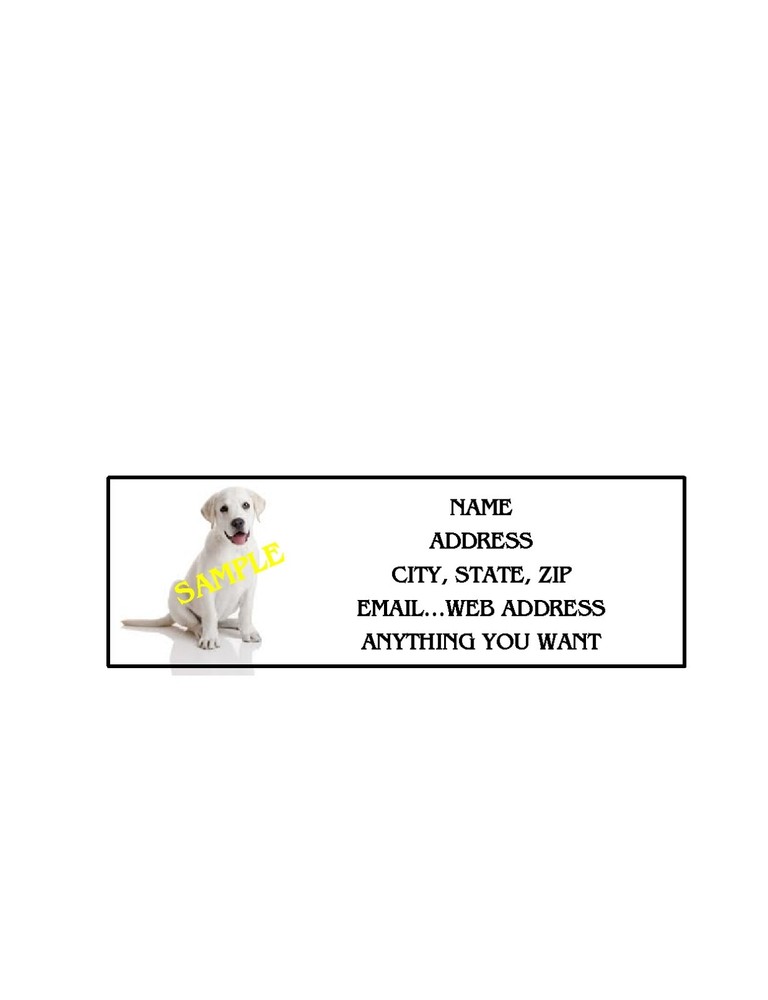 WHITE LAB ADDRESS LABELS COOL!!! #1