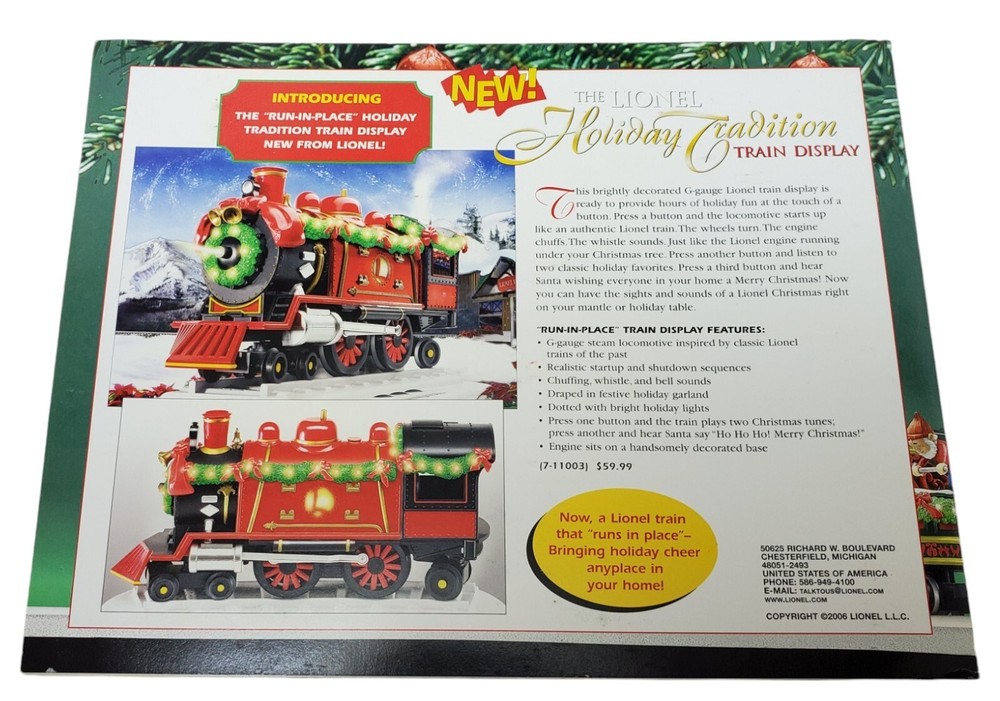 Lionel Train 2006 Christmas Catalog(s)