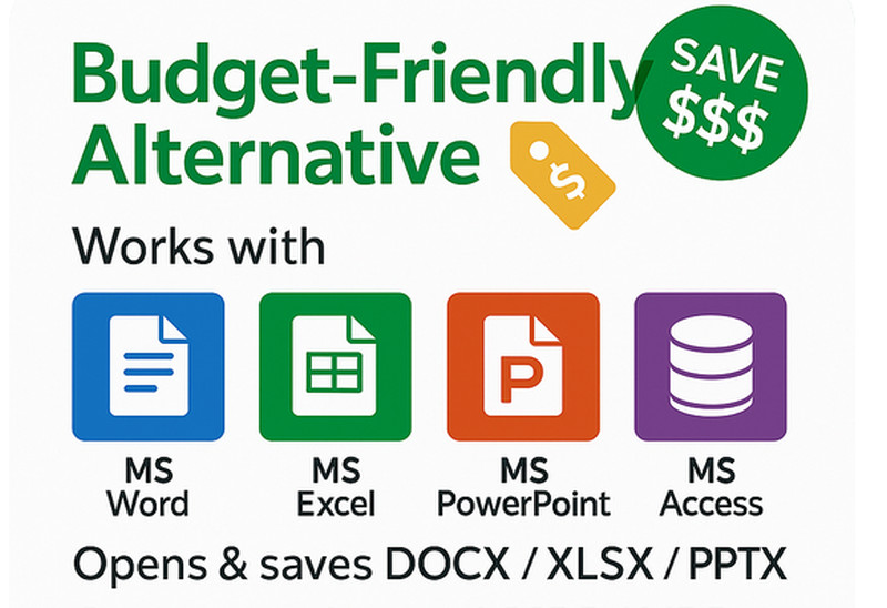 Open Office Software Suite for Windows - USB - Word Processing - Home & Office