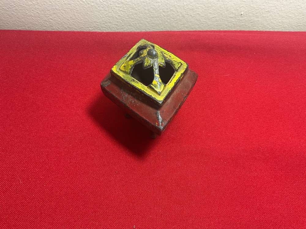 Antique Diamond Shaped Incense Burner 3-1/2"