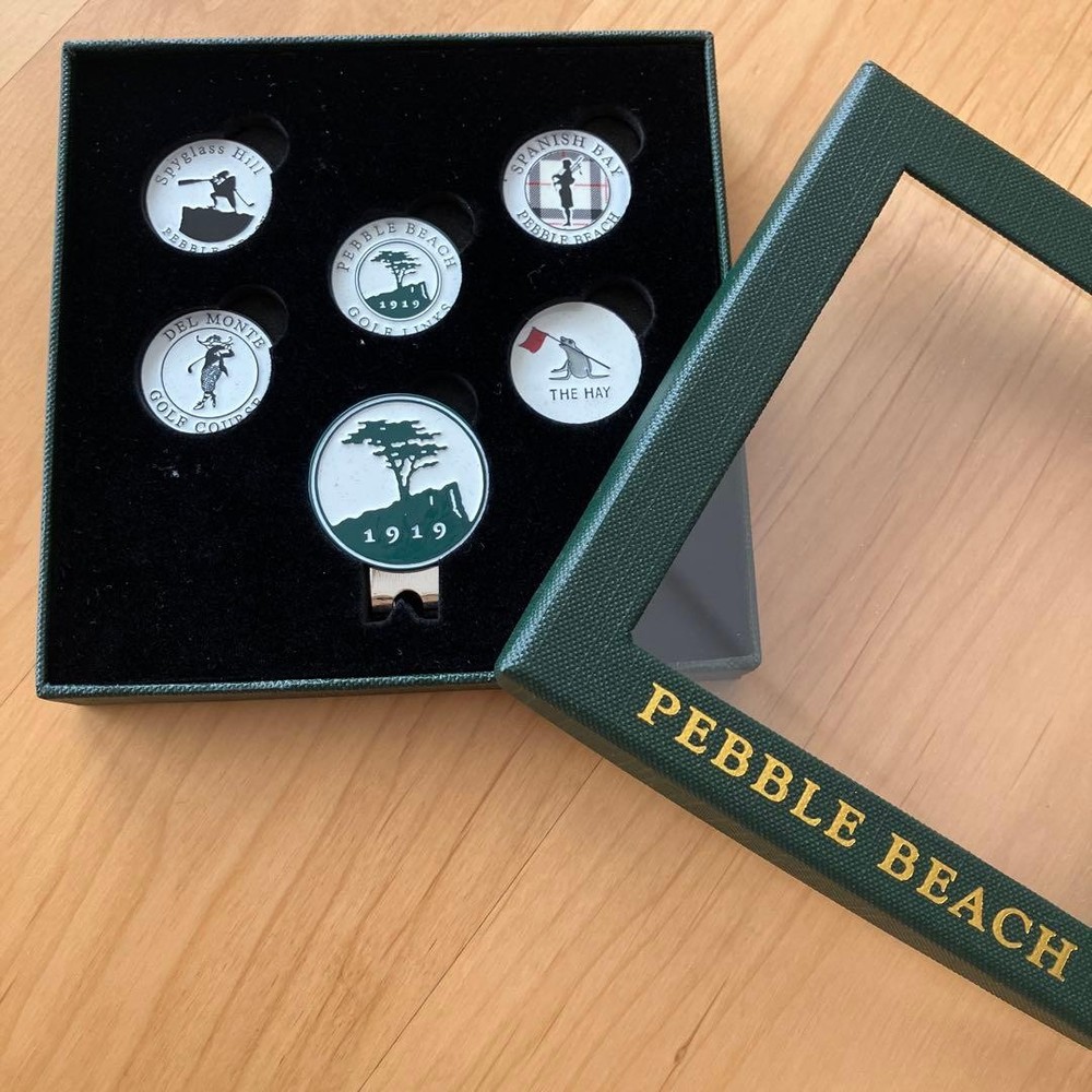 PEBBLE BEACH golf marker set