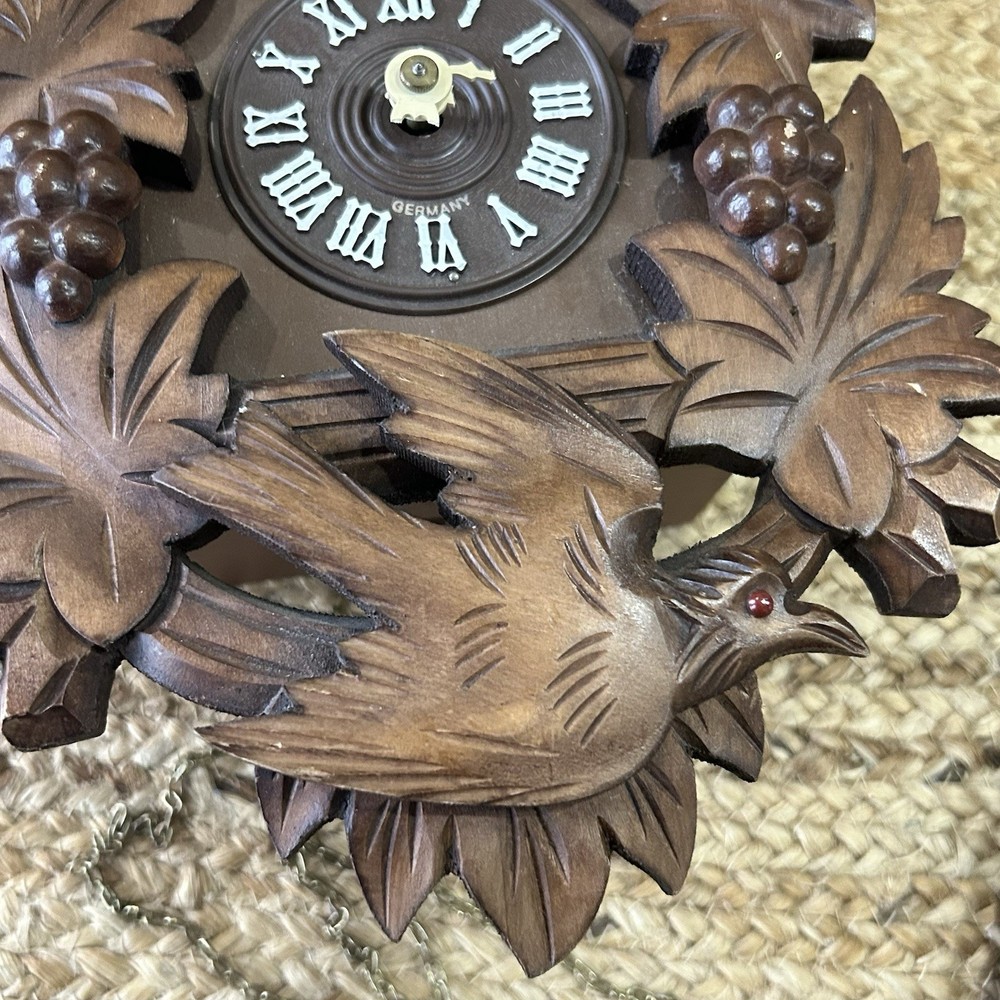 Antique West Germany Bachmaier & Kenner Carved Cuckoo Clock Untested