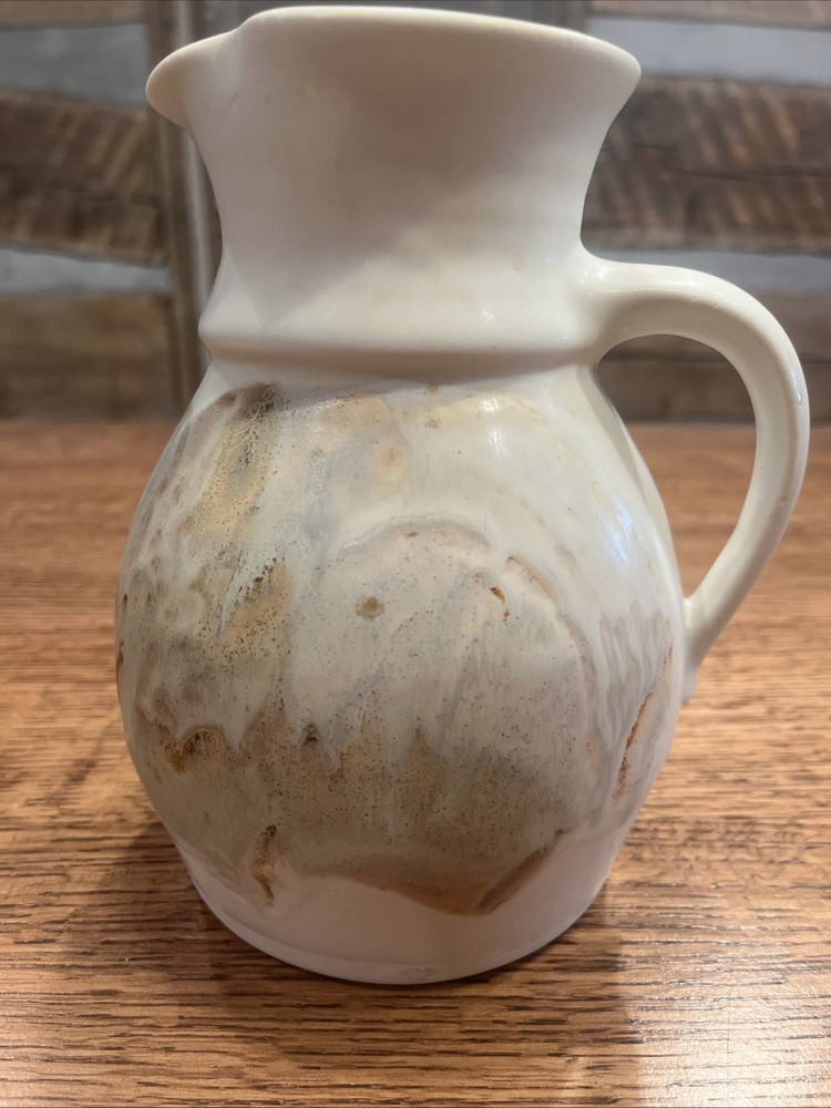 Handcrafted Studio Pottery Pitcher Signed By Artist