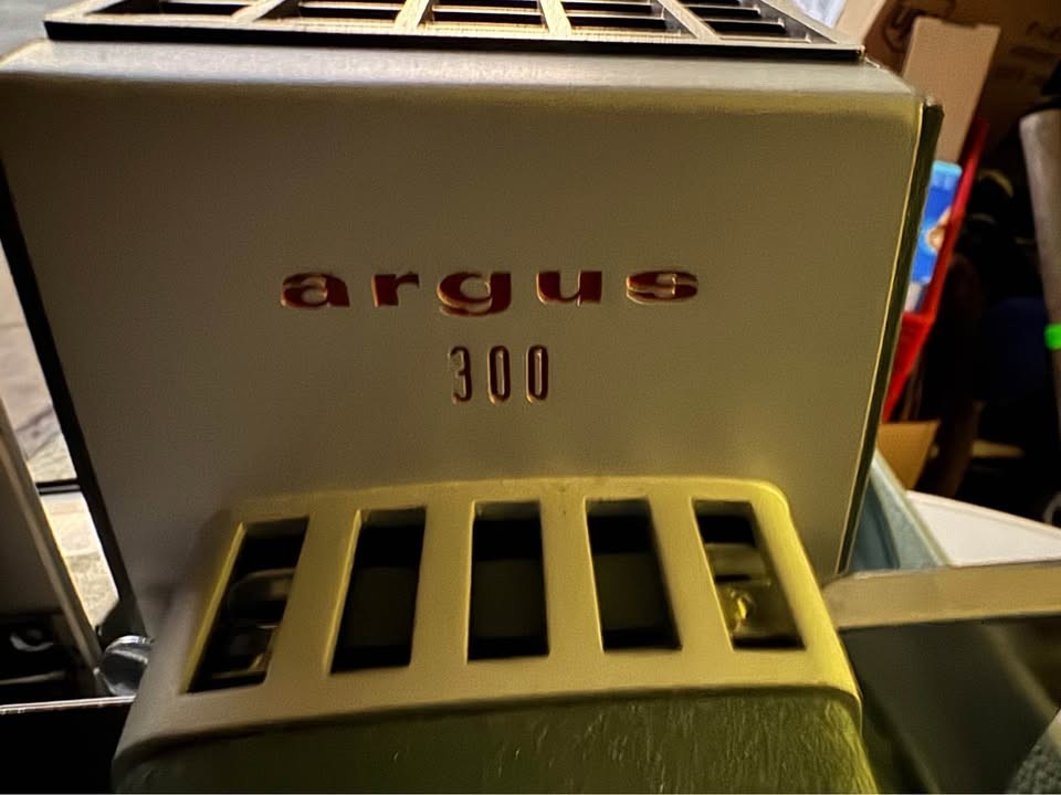 Vintage Argus 300 Automatic Slide Projector with Case