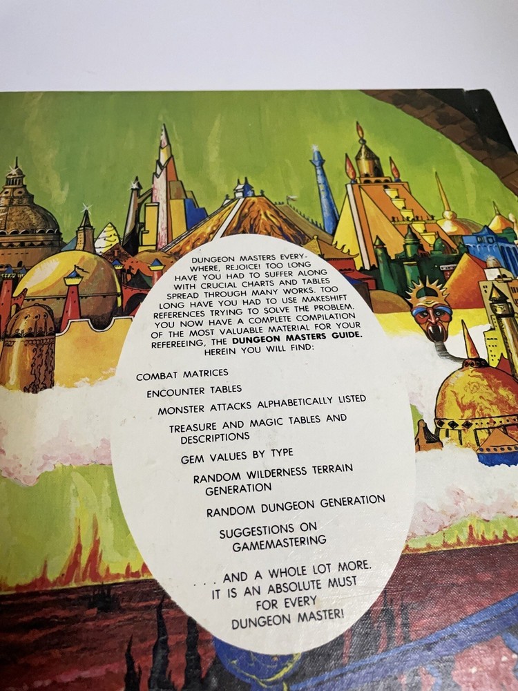 Advanced Dungeons & Dragons Dungeon Masters Guide 1979 Revised TSR Gary Gygax