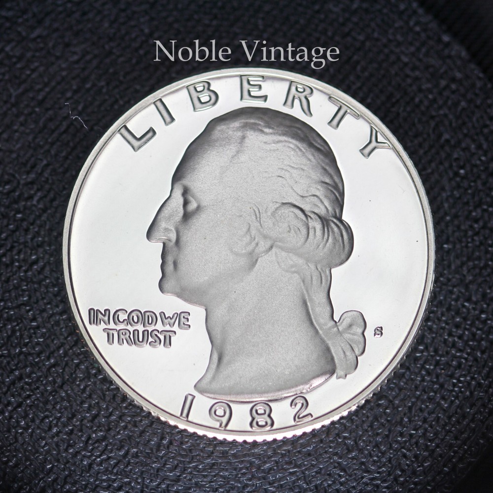 1982 S Proof Washington Quarter - From a Clad Proof Set